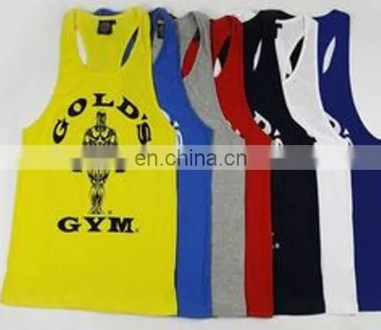 All Colors Gold Gym Singlets for Men