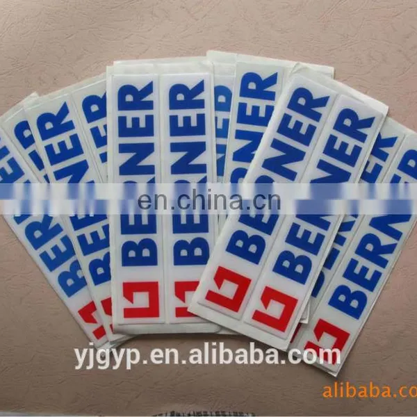 New Arrival High Quality Promotional Customized Rectangle Epoxy Stickers