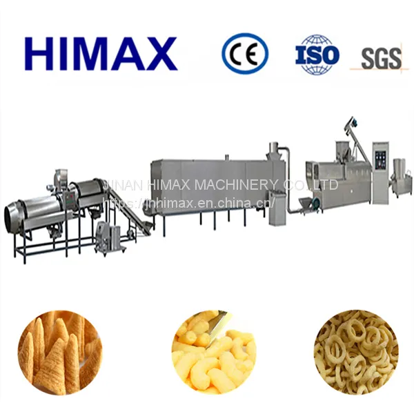 Automatic Puffed Corn Snacks Food Making Machine Production Line/corn Flakes Machine photo-2