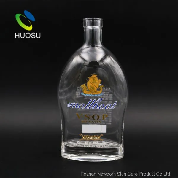 China Manufacturer New Products Empty Customized Whiskey Vodka Glass Drinking Bottle photo-2