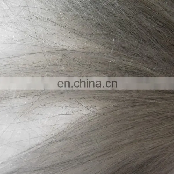 No Tangle&Shedding Top Grade 6A Yak Hair Yaki Straight Gray Remy Hair Extensions photo-4