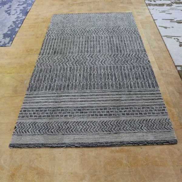 Gray Color With Beautiful Cut Pile Persian Carpet Area Rugs For Living Room photo-3