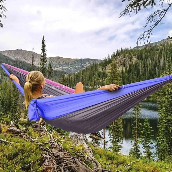 Luxury Waterproof Folding Backpacking Nylon Rope Guitar Hammock photo-3