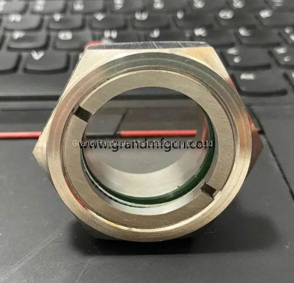 NPT1 1/4 INCH Stainless Steel 304 Oil Sight Glass Oil Level Checking View Ports in Stock photo-3