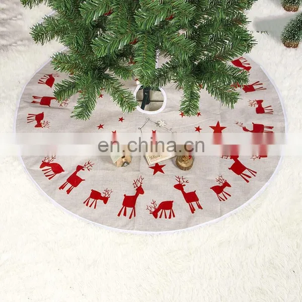 I@home Elk Print Christmas Tree Decoration Wholesale Christmas Tree Skirt photo-3