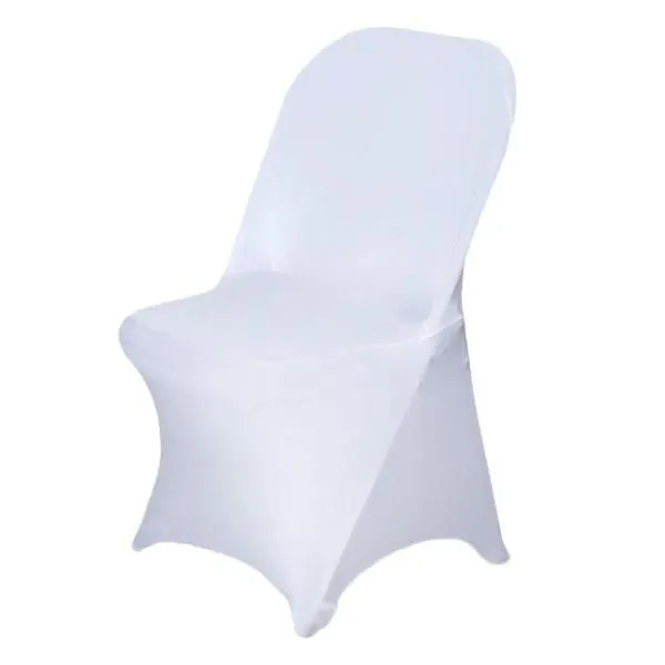 Black Elastic Stretch Spandex Folding Chair Cover for Wedding Party Dining Event Restaurant photo-3