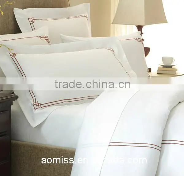 100% Cotton White Cotton Embroidered Duvet Cover Hotel Towels and Bed Linen photo-5