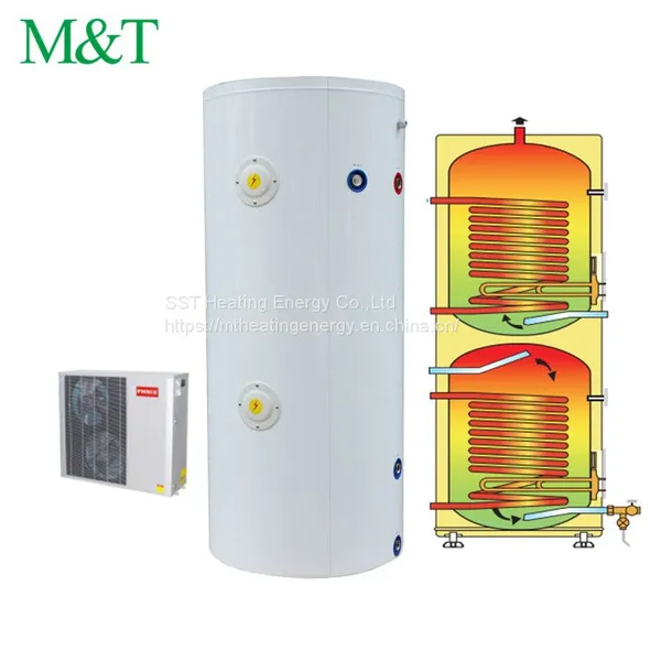 SST 150L OEM ODM SUS 304/316/ Stainless Steel Duplex Heat Pump Hot Water Heater Tank Price photo-2
