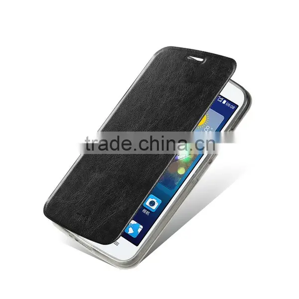 MOFi Case Housing for Huawei Ascend G730, Celular Phone Coque Flip Leather Back Cover for Huawei G730 photo-5