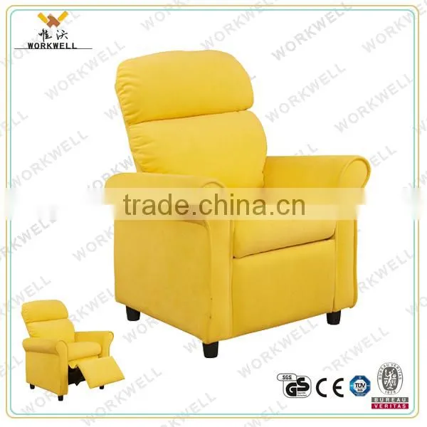 Workwell Geniues pu Leather Children Recliner Sofa With Wood and Steel Frame Kw-Cs09 photo-3
