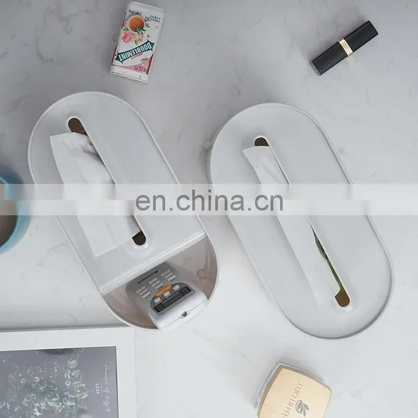 TV Remote Control Plastic Tissue Holder Model Multifunction Decoration Ornament Room Display Tissue Box photo-3