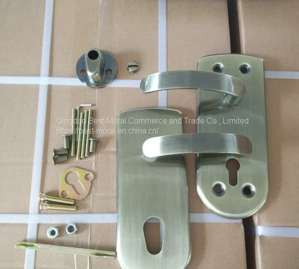 Israel Hot Sales Zinc Alloy Plate Door Handle Sets photo-4