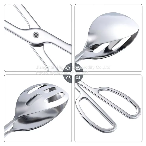 Buffet Tongs Stainless Steel Buffet Party Catering Food Serving Tongs Salad Tongs photo-4