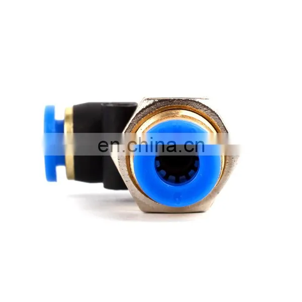SNS SPLM Series Elbow Bulkhead Push In Connect Fitting Pipe Tube Union Quick Connector photo-3