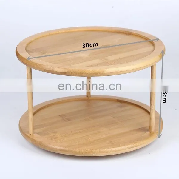 Well Designed Spliced 2 Layers Bamboo Makeup Organizer Cosmetic Storage Box Home Storage & Organization photo-5