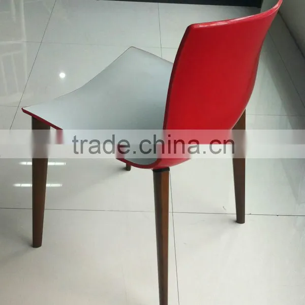 Replica Famous Contemporary Elegant Grace Design ABS Seat Alp Nuhoglu Frame Wood Chair for Dining Room/living Room photo-3