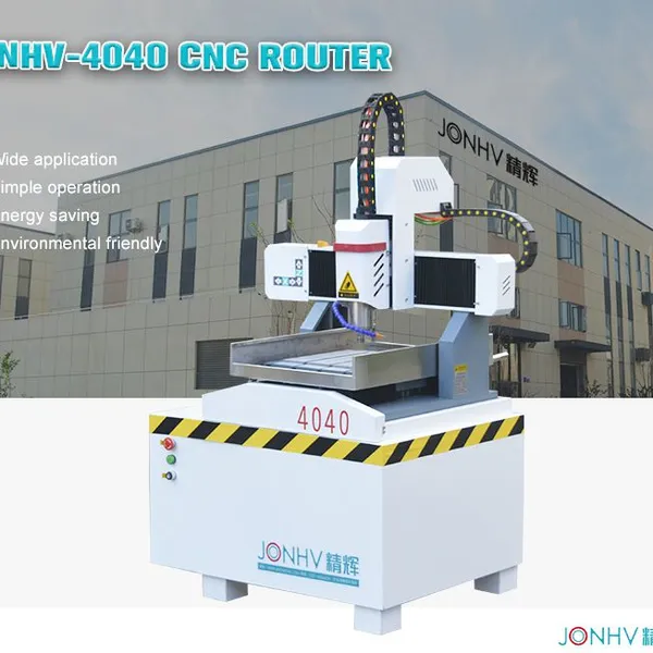 JONHV 3030 4040 6060 Mini Small Cheap Cnc Router With High Precision for Aluminum Brass Metal Stone Jade Pcd Pe Pvc Wood