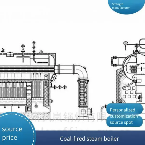 Large Industrial Boiler, Szl Type Double Drum, 20-ton Chain Steam Boiler, Horizontal Coal-fired Boiler photo-2