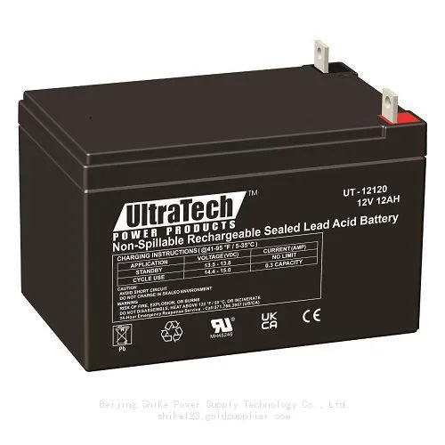 UltraTech UT-1240 / UT-1250-F1 12V, 4.5Ah Sealed Lead Acid Alarm Battery UT1240 UT-1250-F1 ISO9001 photo-4