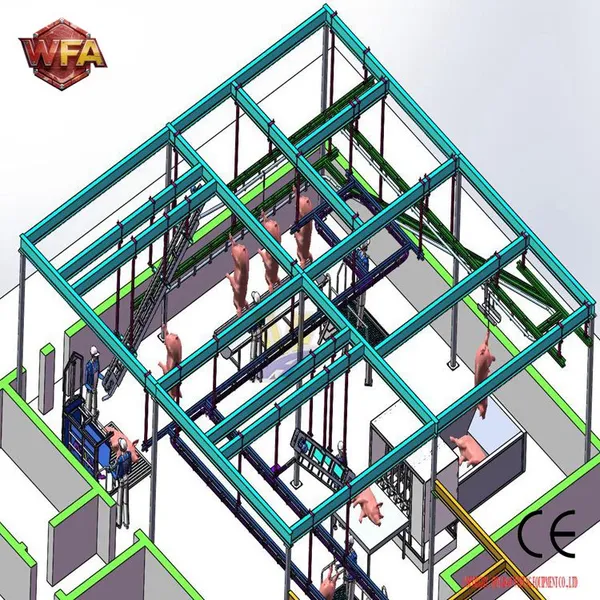 Industrial Pig Slaughterhouse Equipment Automatic Hog Slaughtering Line Pork Processing Machinery Manufacturer photo-5