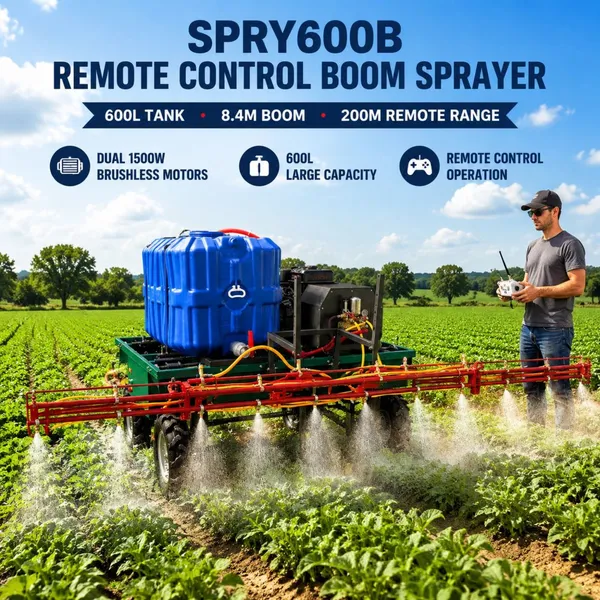 Руководство дистанционного управления SPRY600B. Самоходный стрельчатый опрыскиватель объемом 600 л. Агрегат для сельского хозяйства для защиты сельскохозяйственных культур и точного опрыскивания.