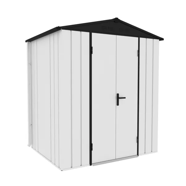 HealthLERYOU Double Door Metal Storage Shed for Garden and Backyard