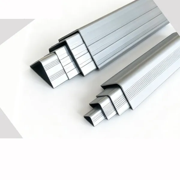 Aluminum Alloy L-Shaped Edging Strip Bumper Strip 7-Shaped Corner Guard Decorative Trim 90-Degree Corner Profile for Wooden