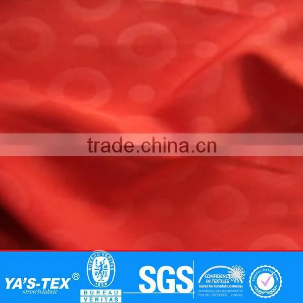 Red Plain Dyed 4 Way Elastic Bike Sports Fabrics