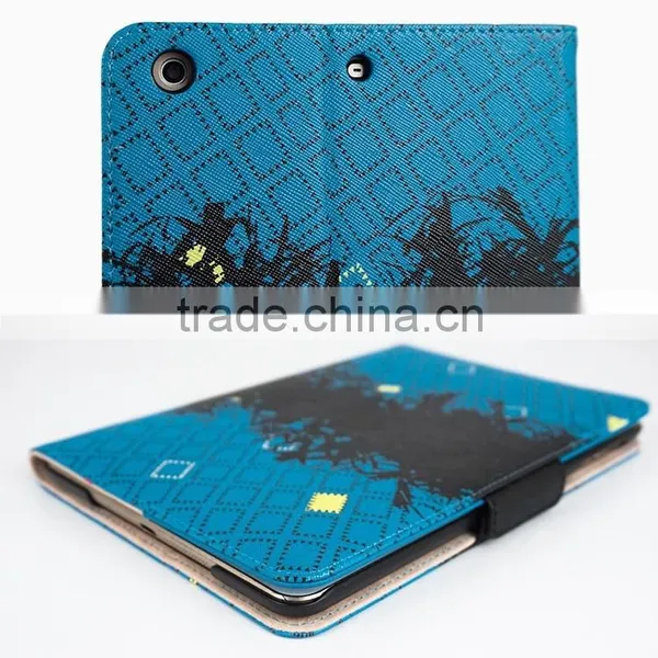 With Stand up Function and Cards Slots Magnet pu Leather Case for Ipad/mini photo-5