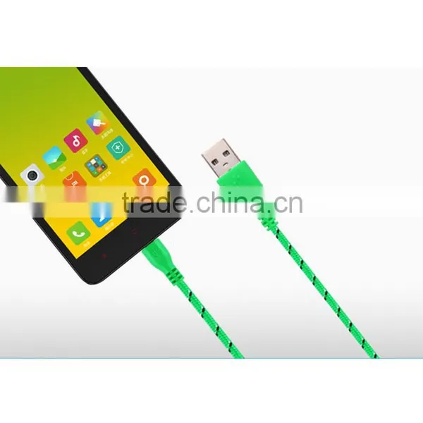 HOT 1M/2M/3M Nylon Fabric Braided Micro Data Sync USB Cable photo-5