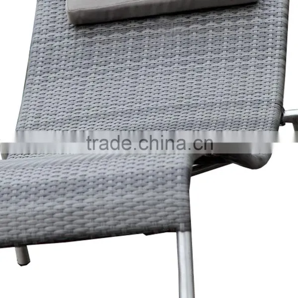Upscale Casual Stainless Steel S Shaped Outdoor Classic Italian Chaise Lounge photo-6