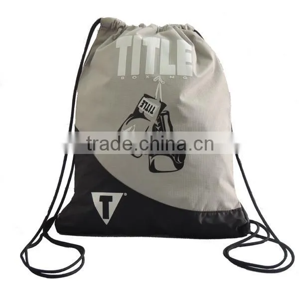 Custom Your Logo Promotional Ripstop Drawstring Backpack photo-3