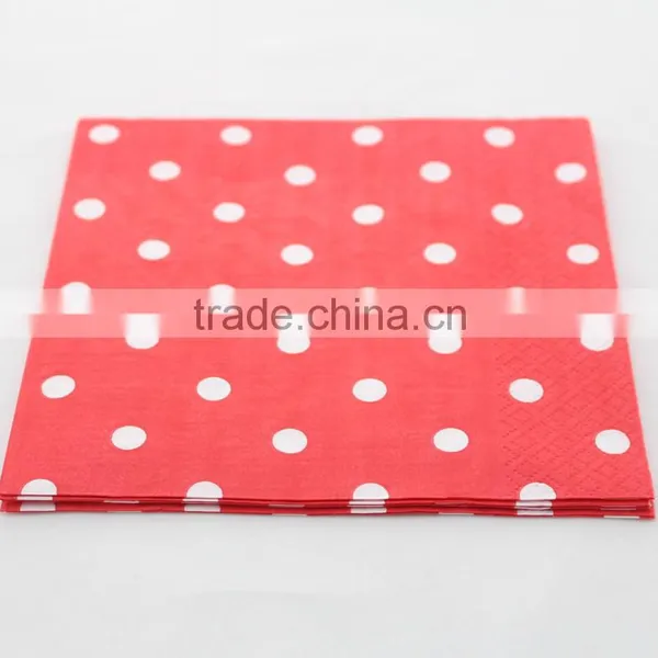 Party Supplies Printed Folding Assorted Color Napkin Paper Napkin photo-3