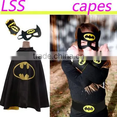New Arrival Spidergirls Violet Cape and Masks,100% Sateen With Lining Toddlers Cloaks for Party, Halloween Evening Children Cape photo-2