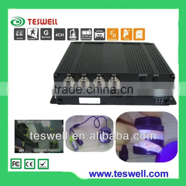 H.264 D1 GPS 3G WIFI 4 Channerl 3g Mobile Dvr From Manufacturer