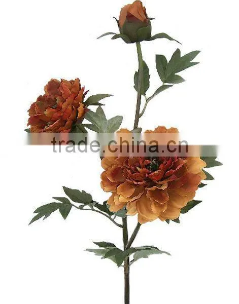 96cm Peony Spray With 3 Heads, Artificial Peony, Silk Peony