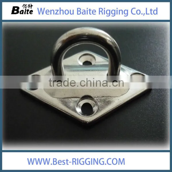 High Quality Metal Square Pad Eye Zinc Plated photo-3