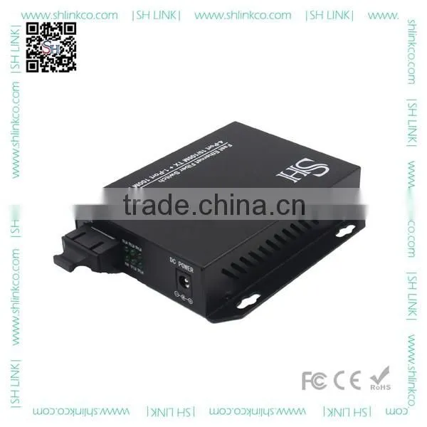 Single mode single fiber bidi 4 port desktop small switch