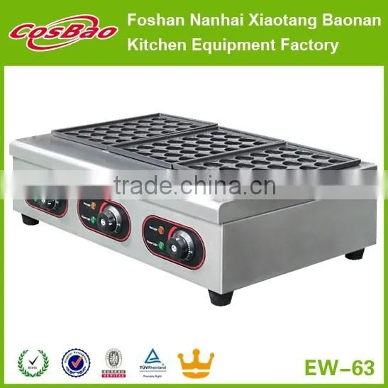 Industrial Takoyaki Griller Equipment Gas 3-Head Fishball Cooker/ Japanese Octopus Maker GW-63 photo-4