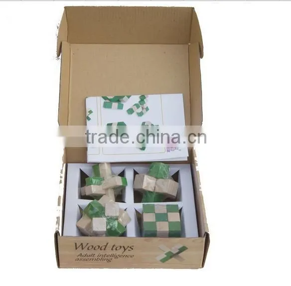 3d Block Puzzle Diy Wooden Toy,maze Ball Game Puzzle Intelligent Toy photo-3