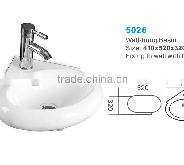 Wall Hung Basin and Sink for Hotel Bathroom Project photo-2