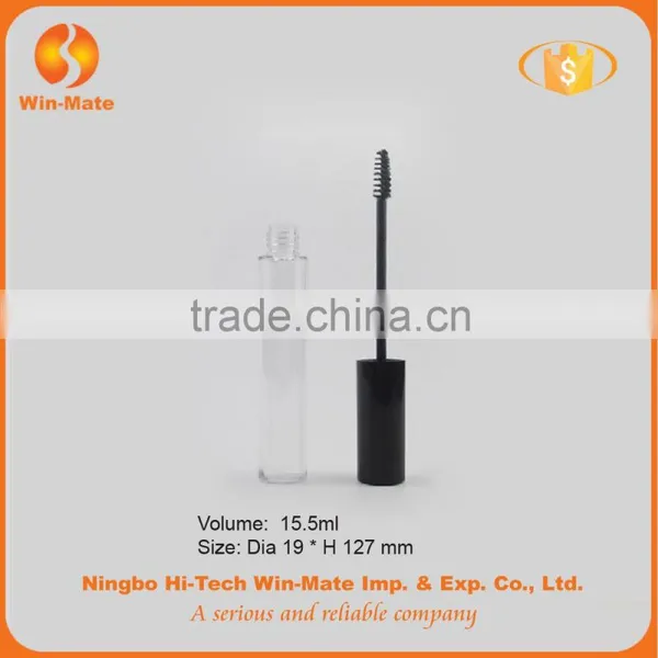 FREE SAMPLE! Cylinderical Hyaline 1.9*12.7cm Empty Plastic Mascara Tube photo-2