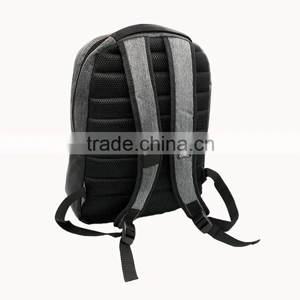 High Quality Custom Design Fabric and PU Leather Office Backpack Bag photo-3
