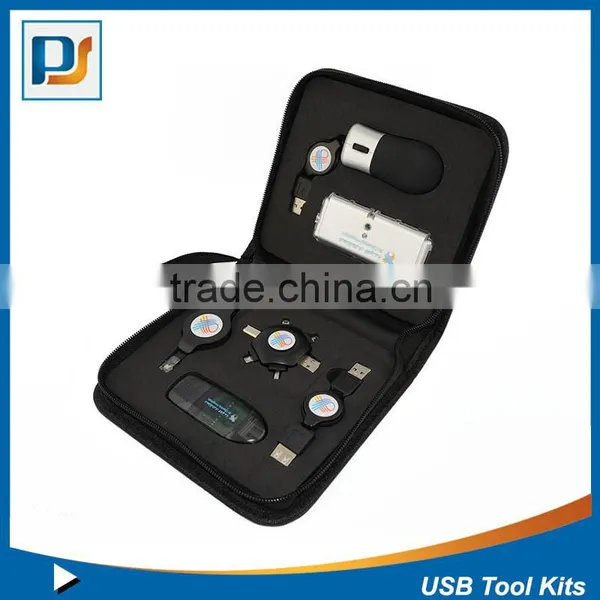 Promotional Gift Set for Christmas Season With USB Travel Kits Including Mouse Charging Adaptors Card Reader photo-2