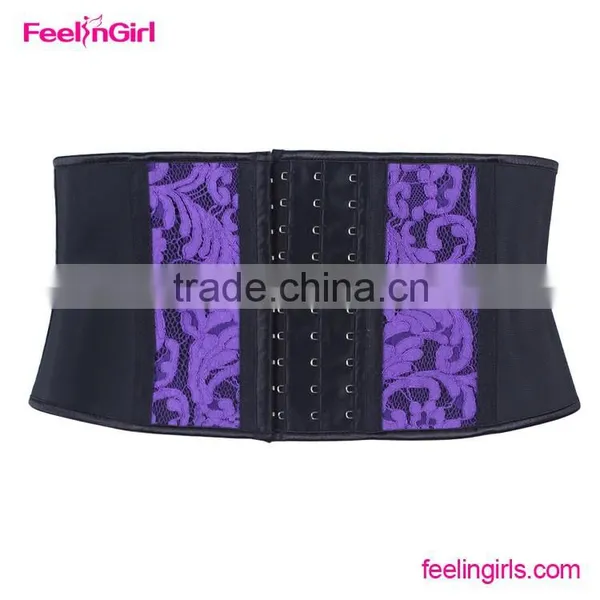 Hot Selling Lace Cover Steel Boned Waist Trainer Cincher photo-4