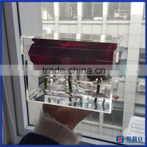 Manufacturer Supplier Acrylic Rose Storage Box / Hot Sale Acrylic Flower Display Case photo-5