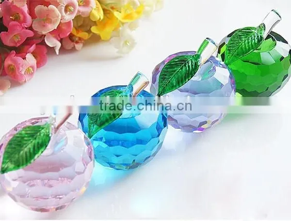 2014 New Arrival X'mas Gift Apple Crystal Decoration for X'mas Gift ,wedding,exhibiton photo-3
