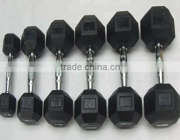Hex Rubber Coated Dumbbell photo-4