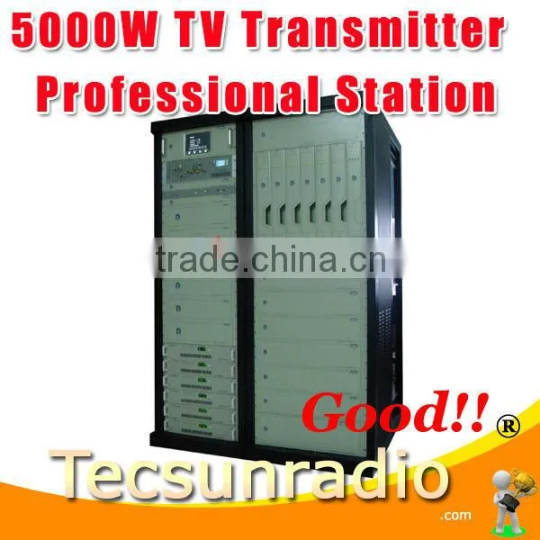 TV 518A-5000W Analog VHF UHF All Solid State Wireless Analog TV Signal Broadcast Transmitter TV Station Broadcasting Equipment