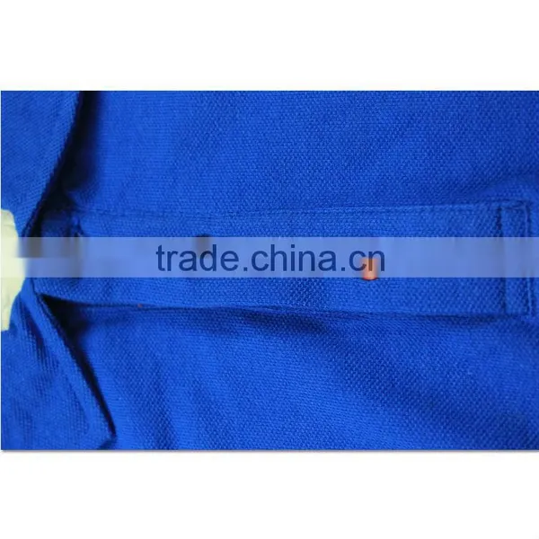 Wholesale Plus Size Clothing Blue Cotton Polo Shirt Design photo-5